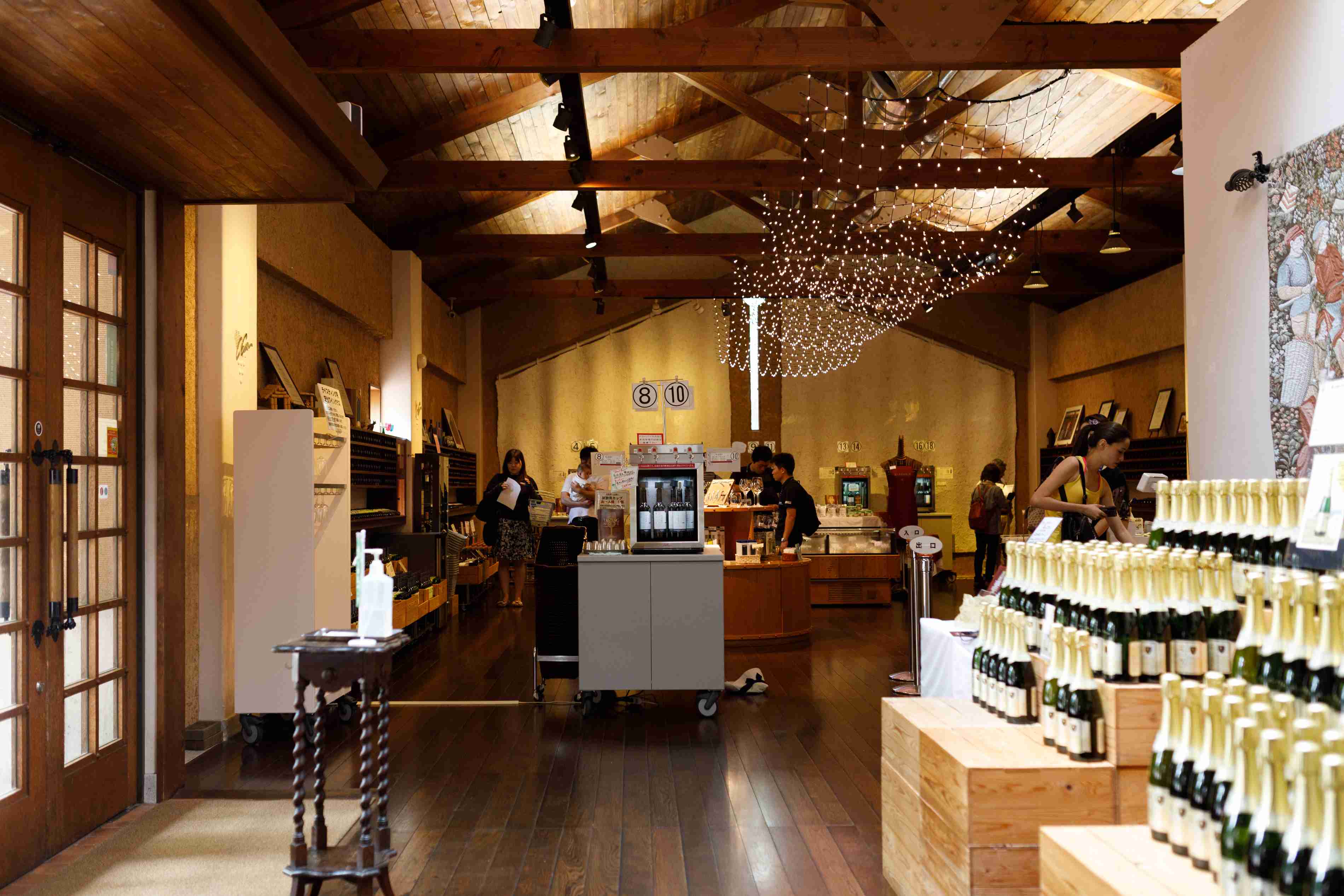 The Ajimu Winery with its wide selection of wines