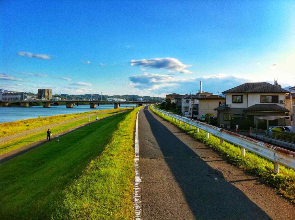 Scenery of riverbank