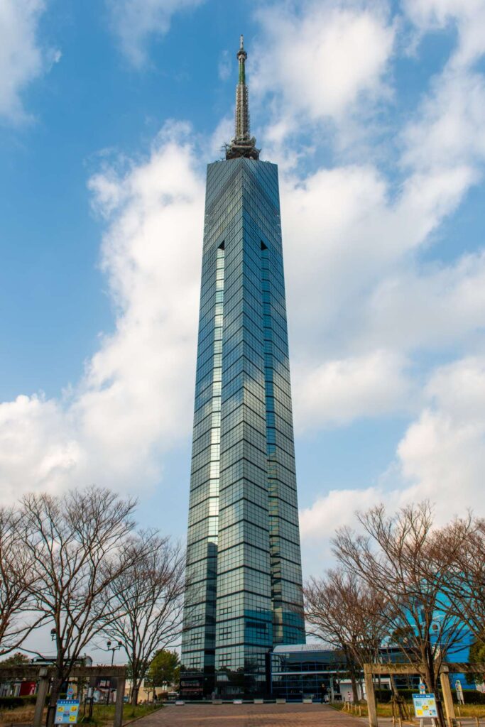 Fukuoka Tower Clear Sky near Seaside Momochi