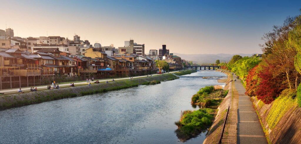 Kamo River in Kyoto