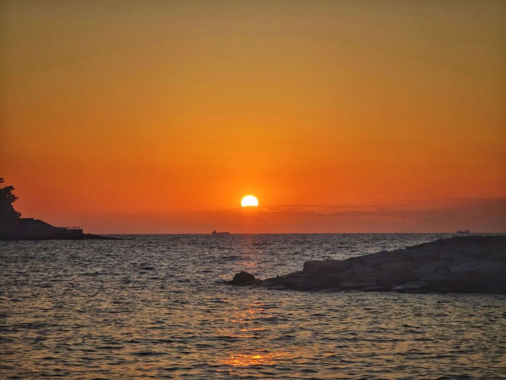 Sunset at Shirarahama Beach