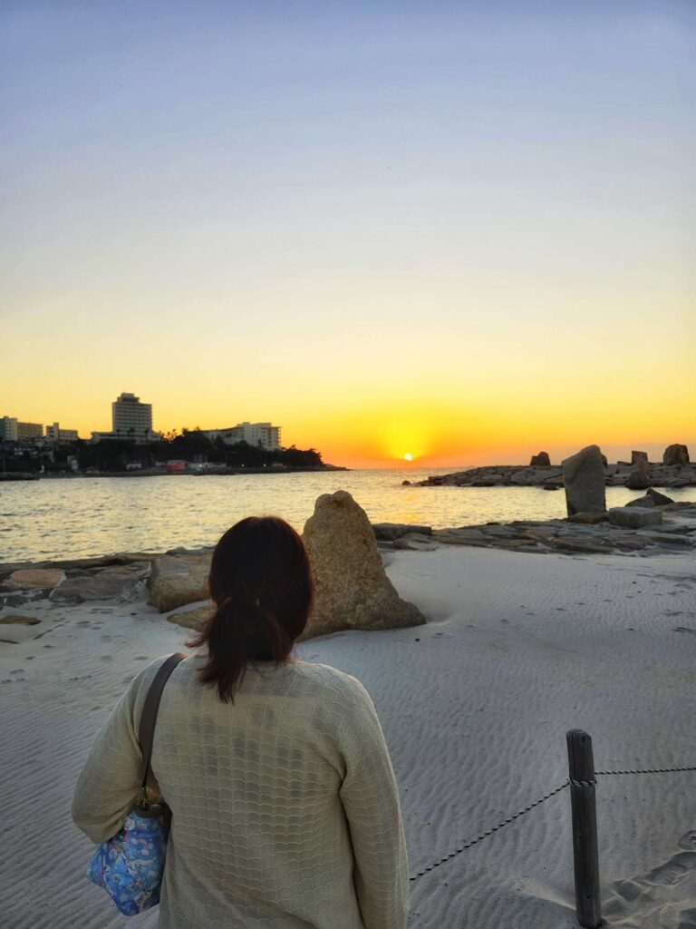 Shirarahama Beach sunset