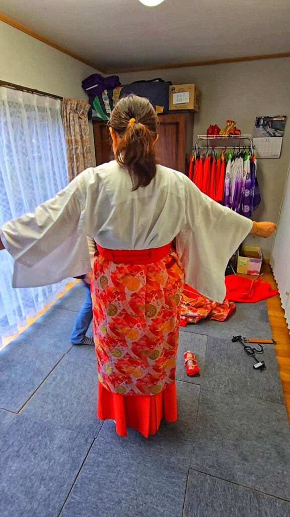 Dressing up at Daimonzaka