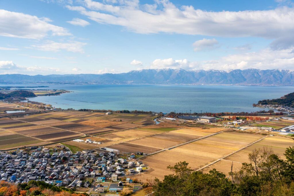 Omihachiman Lake Biwa view